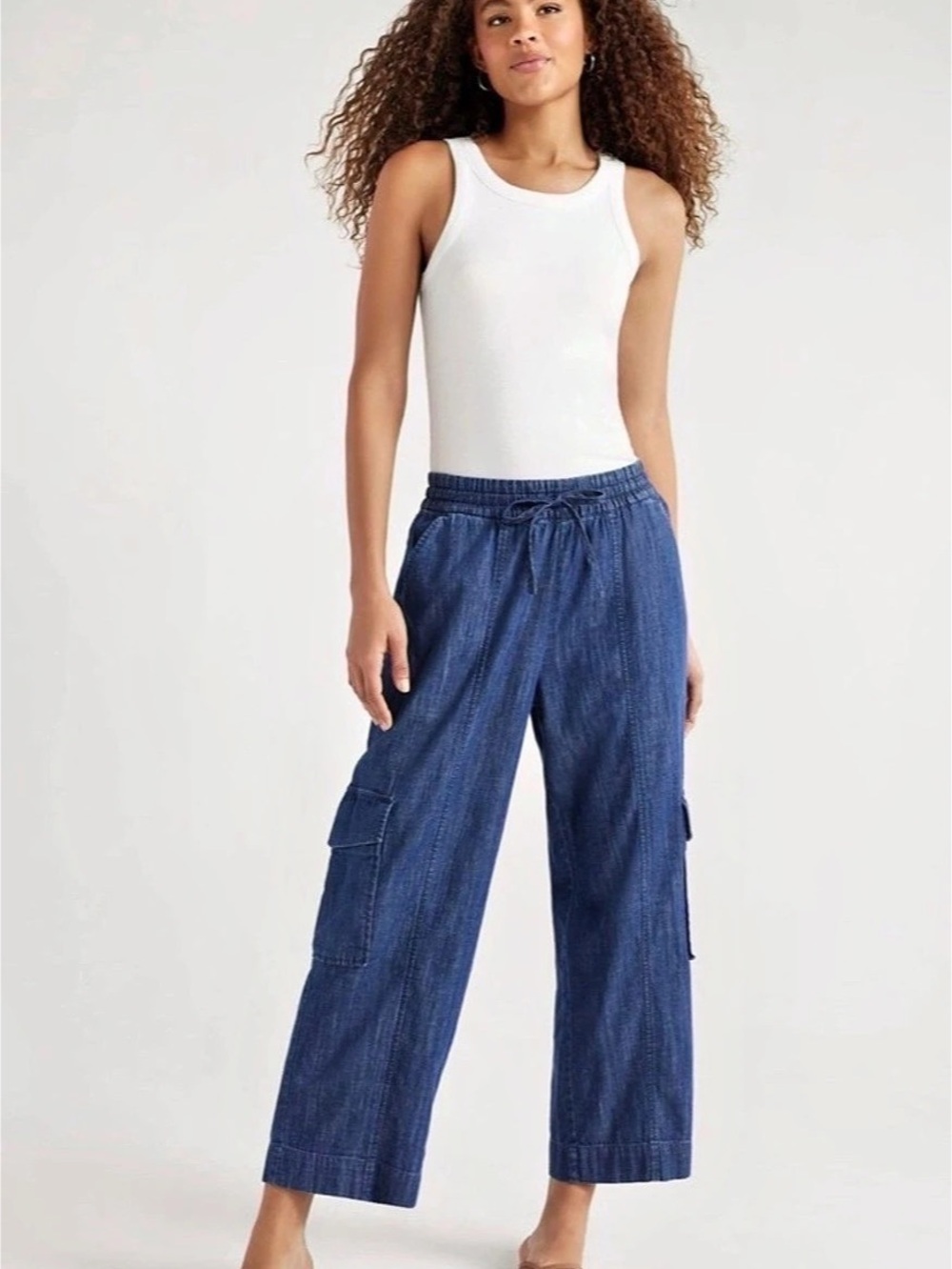 Free Assembly Cargo Pants in Blue Size XS NWT